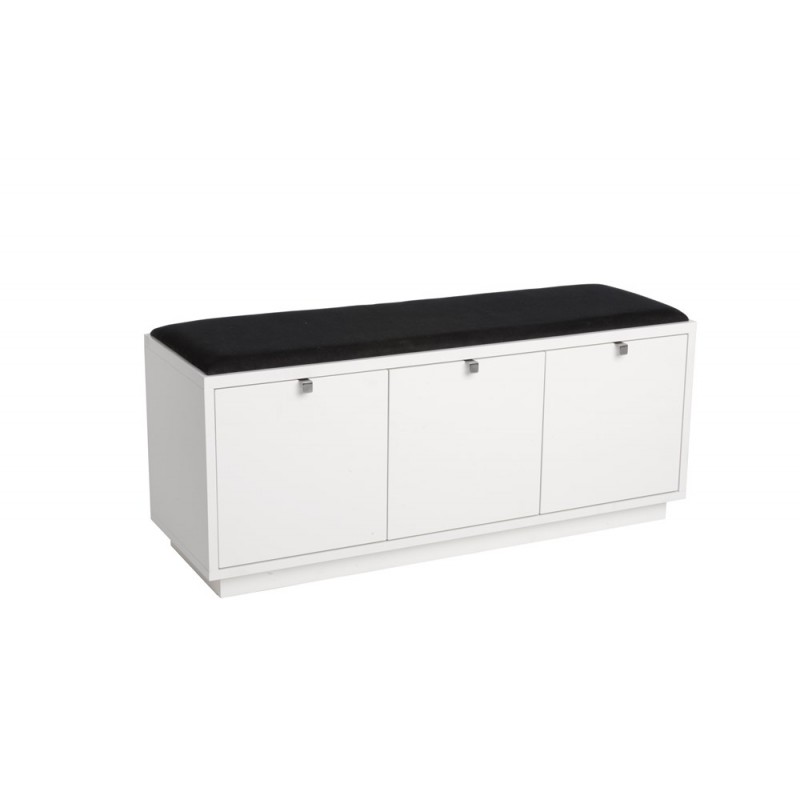 RO Confe Bench 3 Drawers White/Black